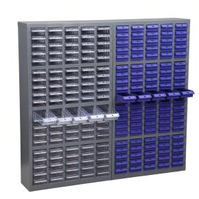 100 Drawers small parts cabinet with plastic box